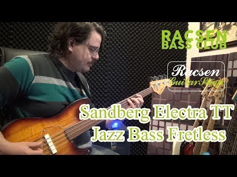 Sandberg Electra TT Jazz Bass Fretless Demo