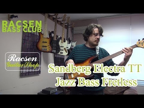 Sandberg Electra TT Jazz Bass, EMG Fretless Demo