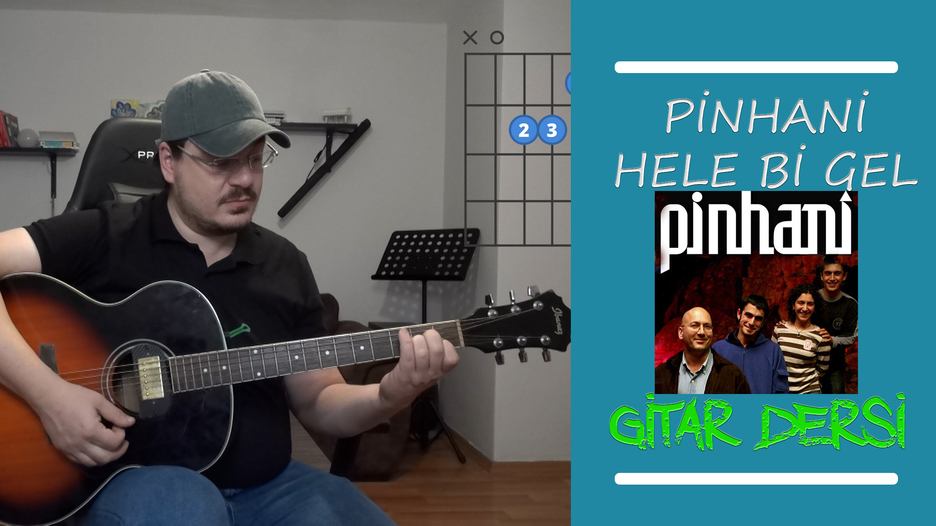 Pinhani – Hele Bi Gel Nasıl Çalınır (Gitar Dersi)